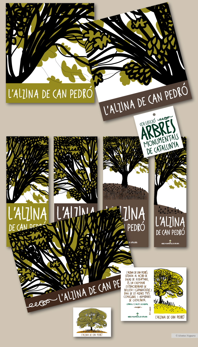 Arbres monumentals de Catalunya, illustrated by Montse Noguera